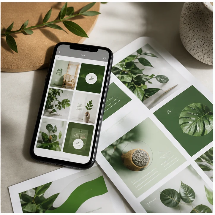 Social media portfolio preview