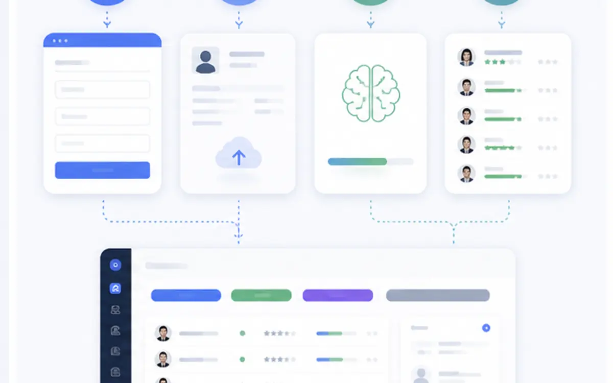 Corporate AI screening sync workflow preview